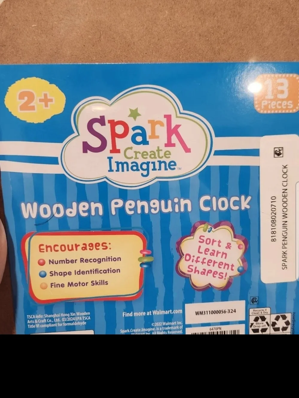 Penguin Shape Number & Clock Learning Toy